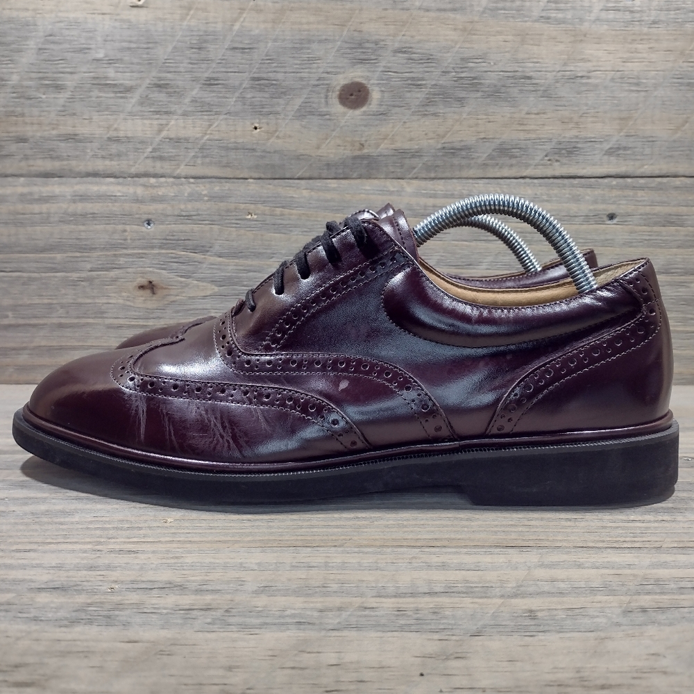 Rockport Dressports Oxford Leather Dress Shoes Mens Size 10 Maroon